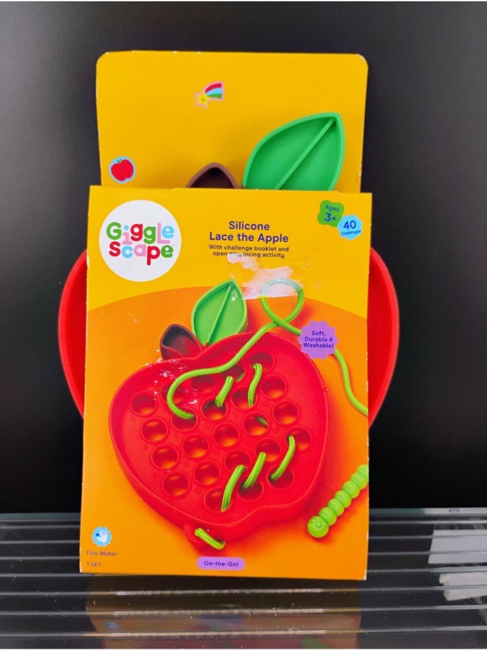 Silicone Lace The Apple Fine Motor Activity Toy Set
